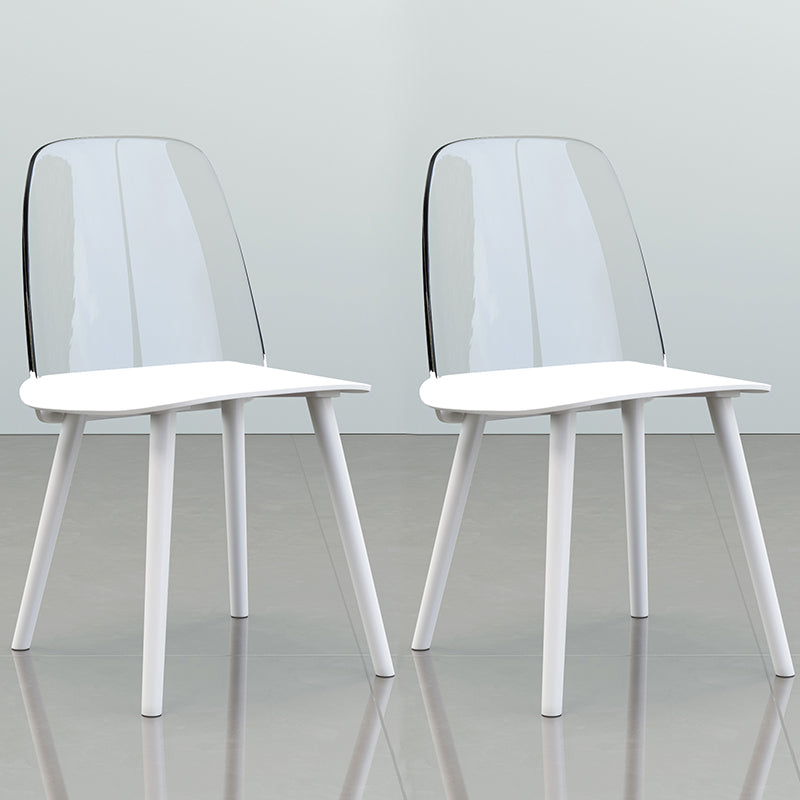 Chaise de salle à manger en plastique de Style nordique, chaises de salle à manger sans accoudoirs pour usage domestique