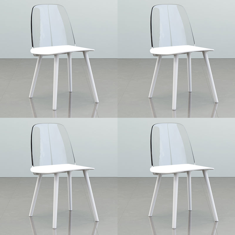 Chaise de salle à manger en plastique de Style nordique, chaises de salle à manger sans accoudoirs pour usage domestique