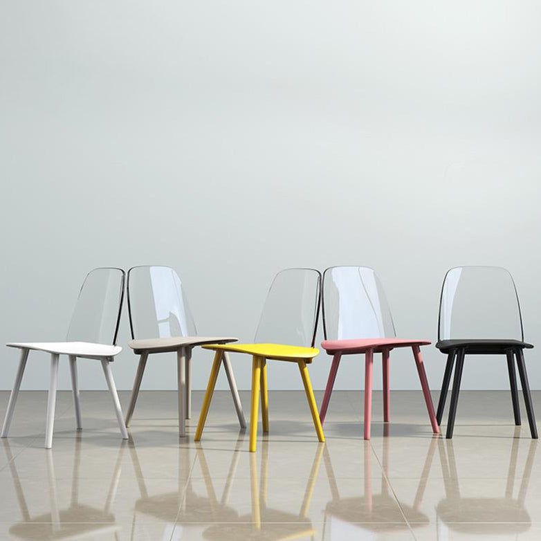Chaise de salle à manger en plastique de Style nordique, chaises de salle à manger sans accoudoirs pour usage domestique