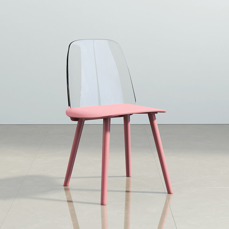 Chaise de salle à manger en plastique de Style nordique, chaises de salle à manger sans accoudoirs pour usage domestique