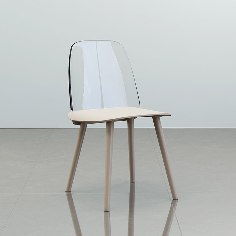 Chaise de salle à manger en plastique de Style nordique, chaises de salle à manger sans accoudoirs pour usage domestique