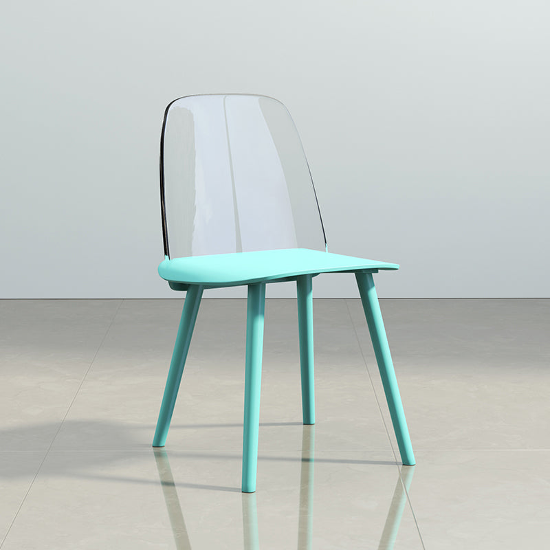 Chaise de salle à manger en plastique de Style nordique, chaises de salle à manger sans accoudoirs pour usage domestique