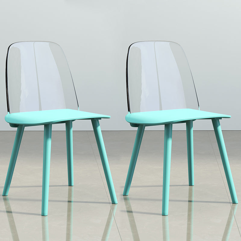 Chaise de salle à manger en plastique de Style nordique, chaises de salle à manger sans accoudoirs pour usage domestique