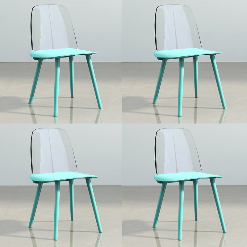 Chaise de salle à manger en plastique de Style nordique, chaises de salle à manger sans accoudoirs pour usage domestique
