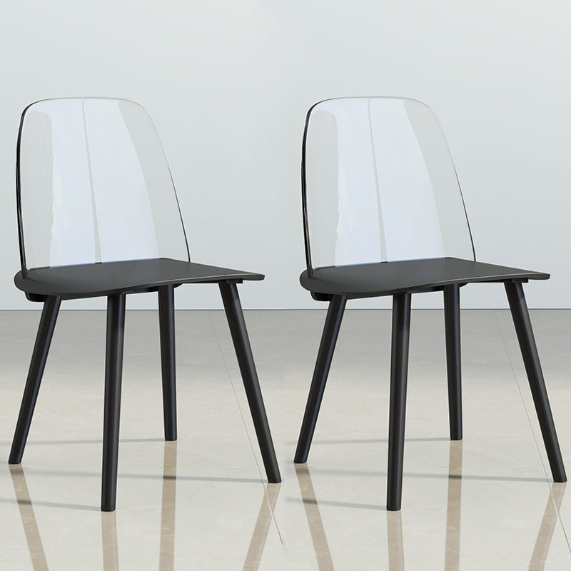 Chaise de salle à manger en plastique de Style nordique, chaises de salle à manger sans accoudoirs pour usage domestique