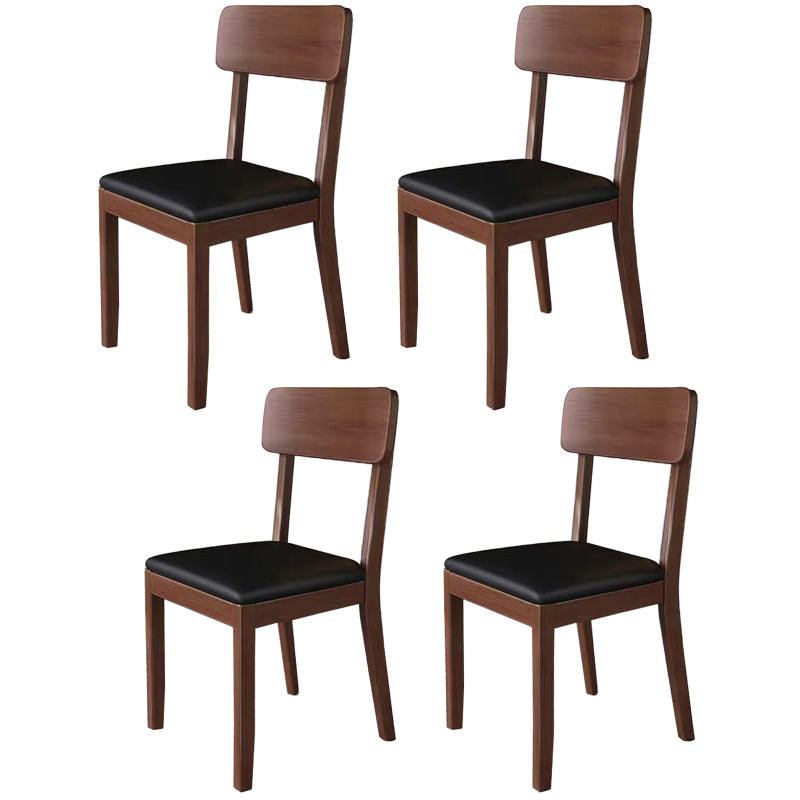 Traditional Dining Chair 16.5'' Wide Open Back Chair with 4 Legs for Home Use