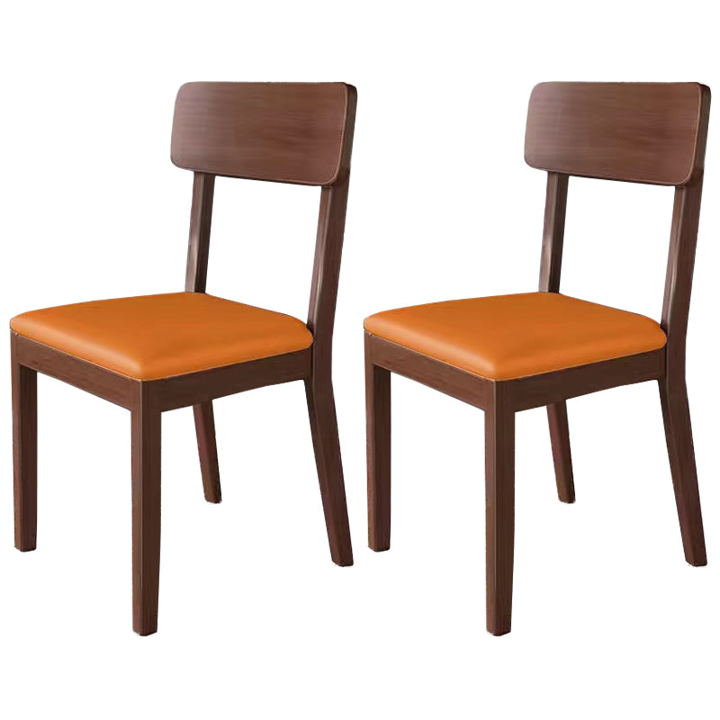 Traditional Dining Chair 16.5'' Wide Open Back Chair with 4 Legs for Home Use