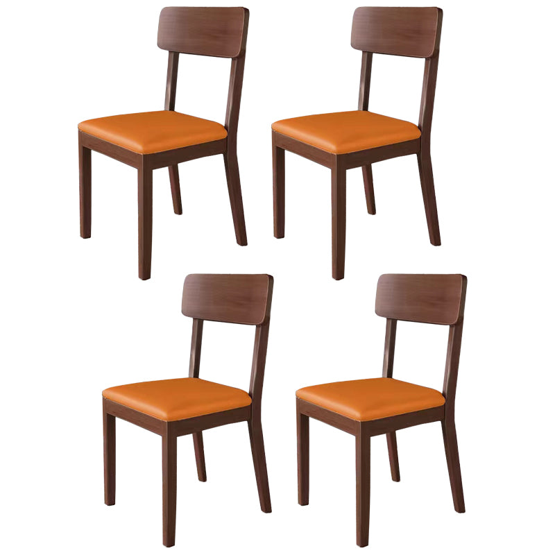 Traditional Dining Chair 16.5'' Wide Open Back Chair with 4 Legs for Home Use