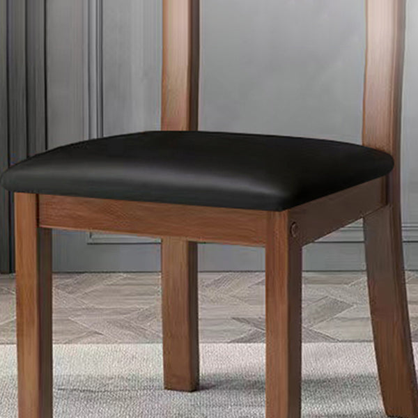 Traditional Dining Chair 16.5'' Wide Open Back Chair with 4 Legs for Home Use