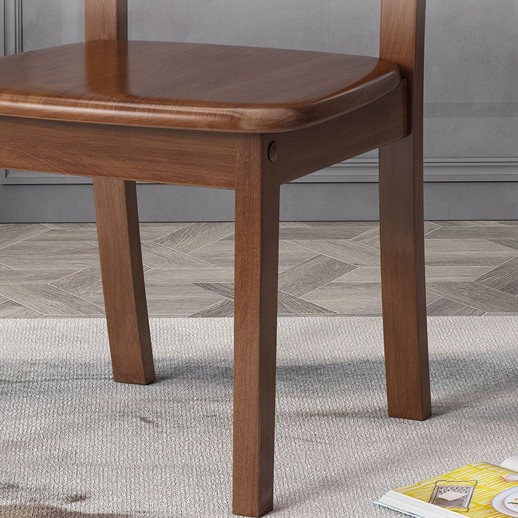 Traditional Dining Chair 16.5'' Wide Open Back Chair with 4 Legs for Home Use
