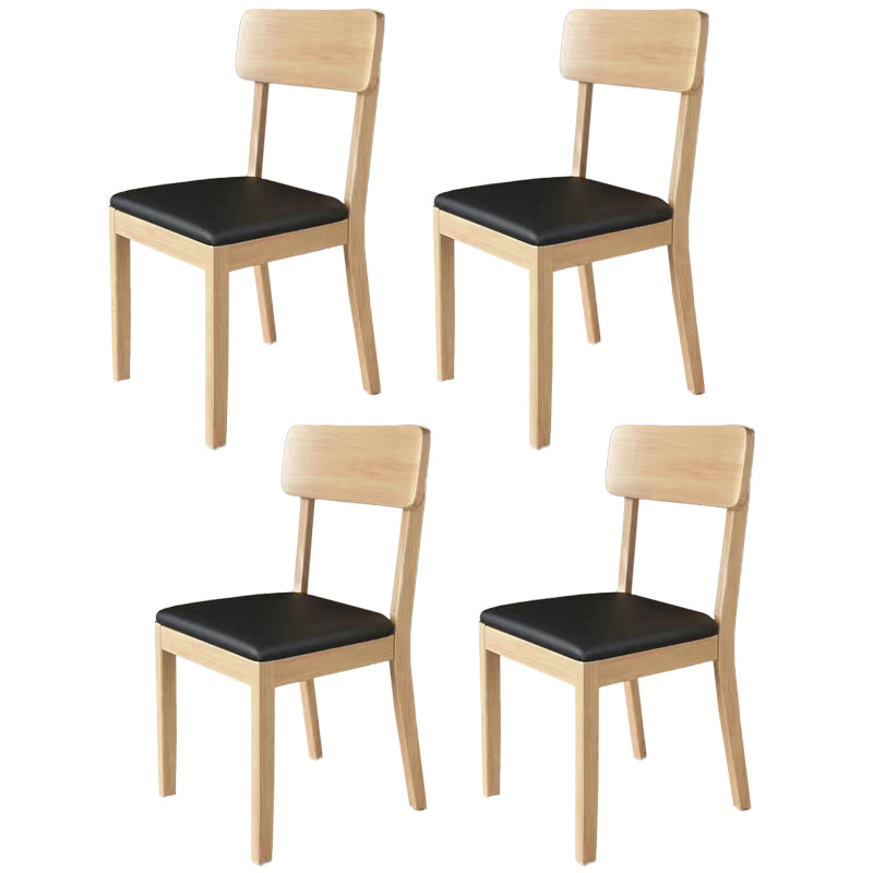 Traditional Dining Chair 16.5'' Wide Open Back Chair with 4 Legs for Home Use