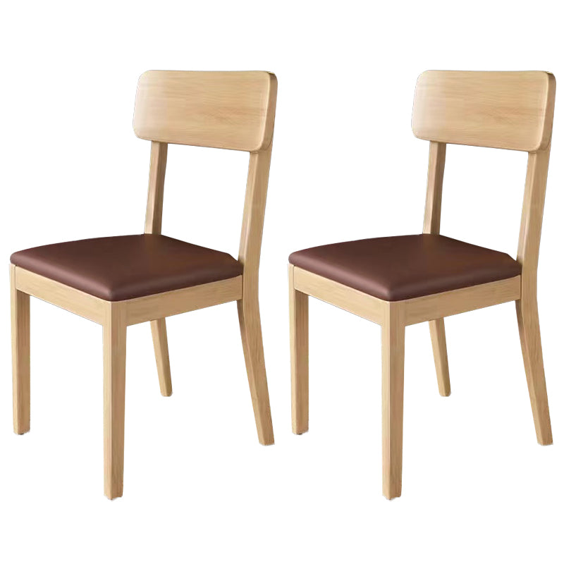 Traditional Dining Chair 16.5'' Wide Open Back Chair with 4 Legs for Home Use