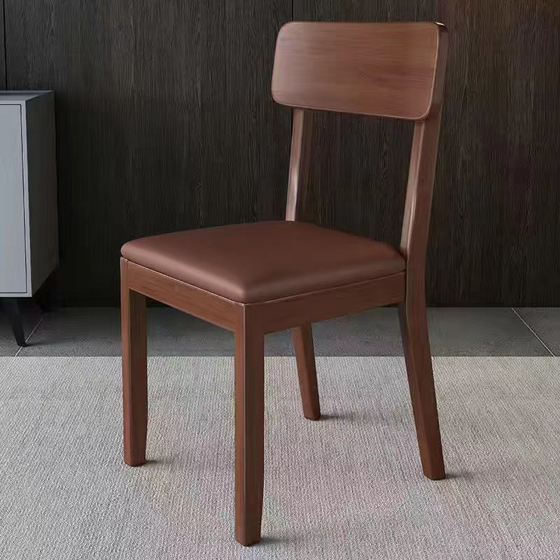 Traditional Dining Chair 16.5'' Wide Open Back Chair with 4 Legs for Home Use
