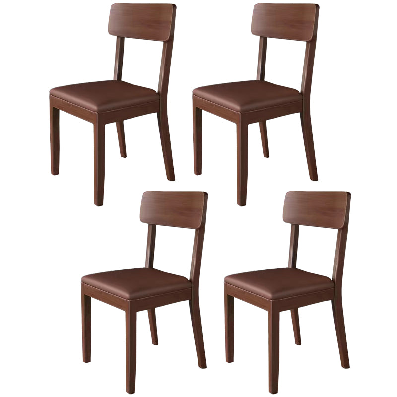 Traditional Dining Chair 16.5'' Wide Open Back Chair with 4 Legs for Home Use