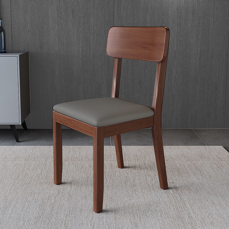 Traditional Dining Chair 16.5'' Wide Open Back Chair with 4 Legs for Home Use