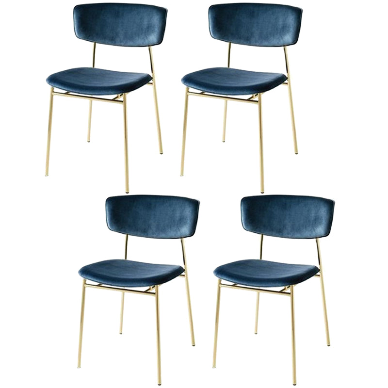 Chaise latérale de restaurant contemporaine en cuir, chaise de salle à manger ouverte de couleur foncée