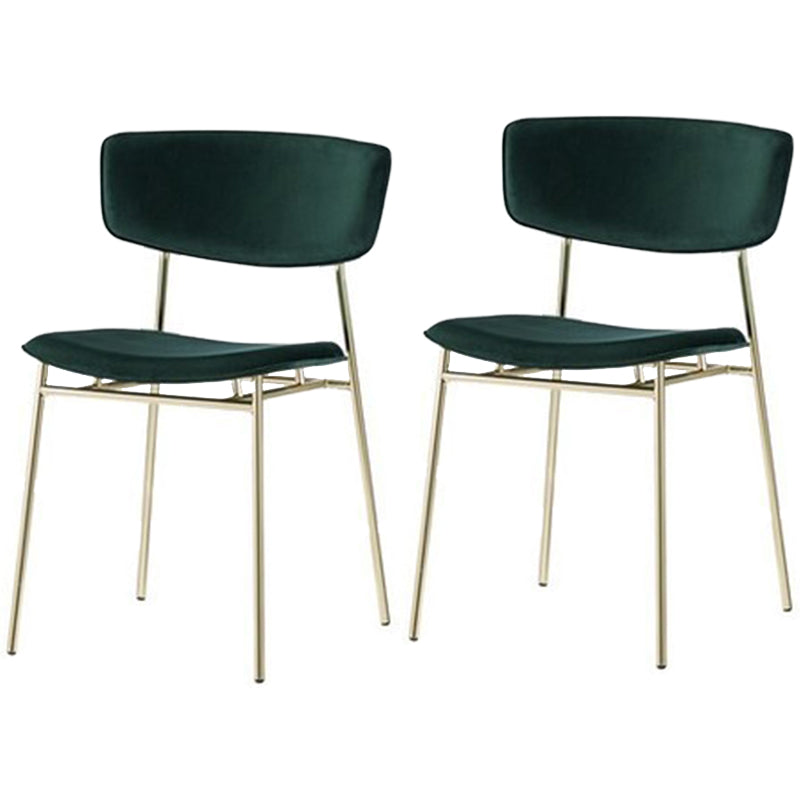 Chaise latérale de restaurant contemporaine en cuir, chaise de salle à manger ouverte de couleur foncée
