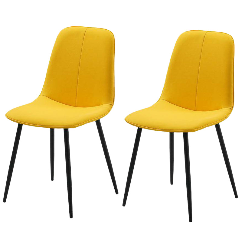 Chaise d'appoint de cuisine scandinave en cuir, finition mate, chaise de salle à manger à dossier solide