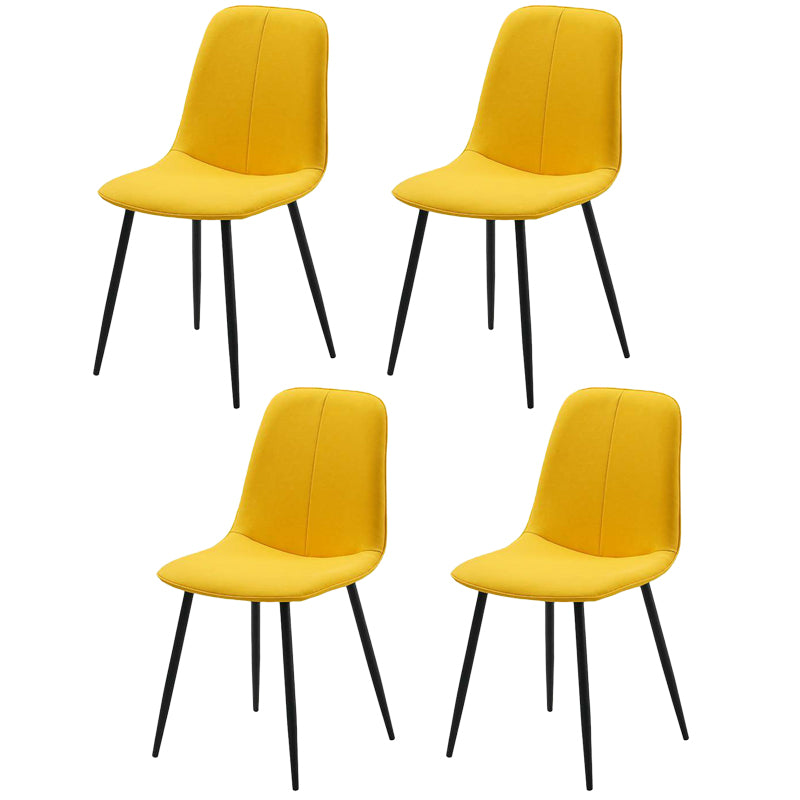 Chaise d'appoint de cuisine scandinave en cuir, finition mate, chaise de salle à manger à dossier solide