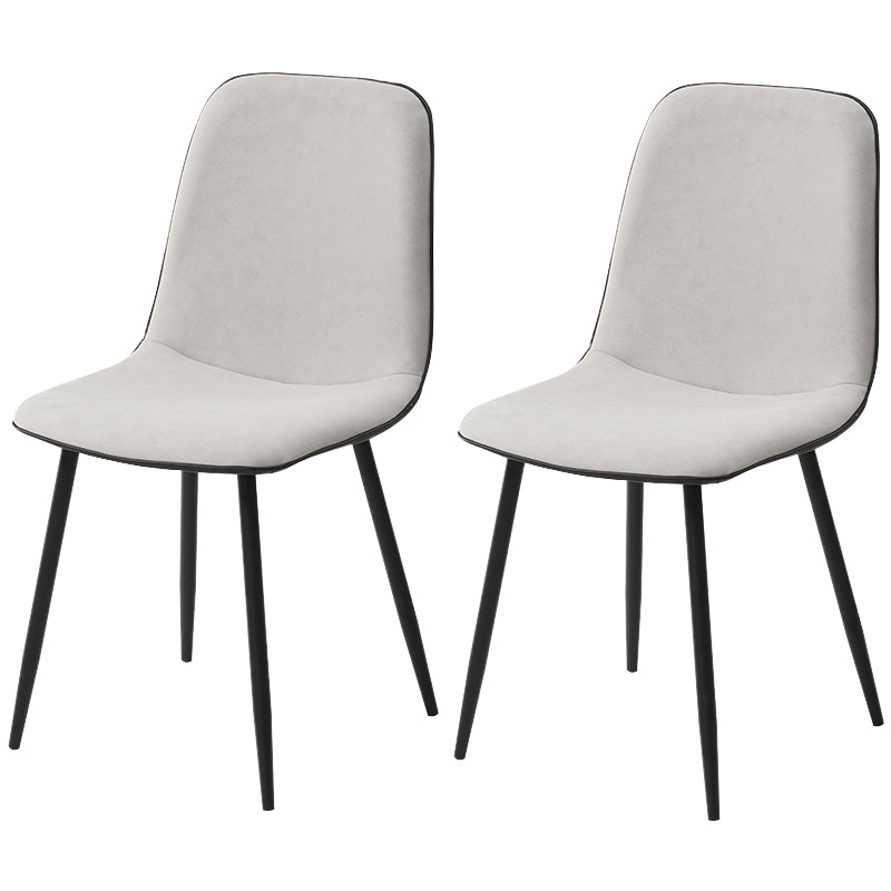 Chaise d'appoint de cuisine scandinave en cuir, finition mate, chaise de salle à manger à dossier solide