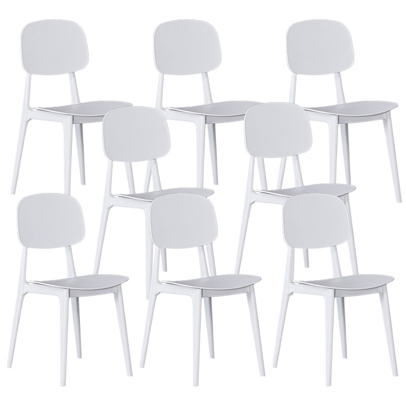Cuisine moderne dinant la chaise latérale en plastique ouvrant la chaise latérale de salle à manger arrière