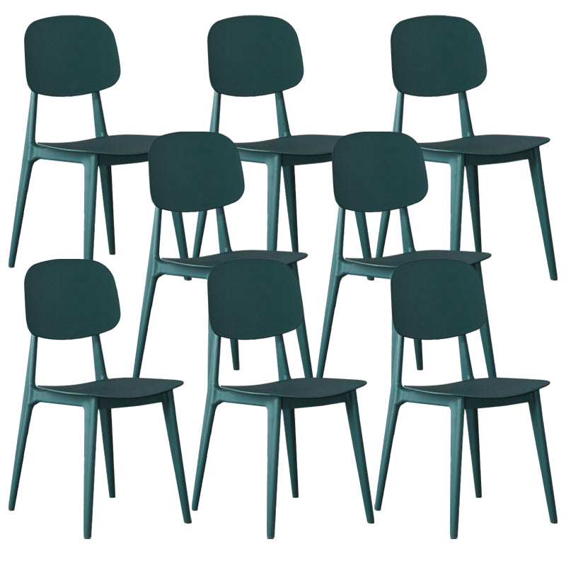 Cuisine moderne dinant la chaise latérale en plastique ouvrant la chaise latérale de salle à manger arrière