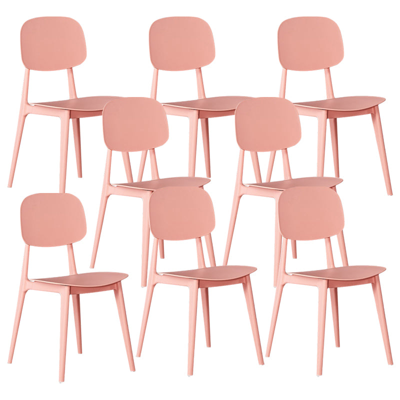 Cuisine moderne dinant la chaise latérale en plastique ouvrant la chaise latérale de salle à manger arrière