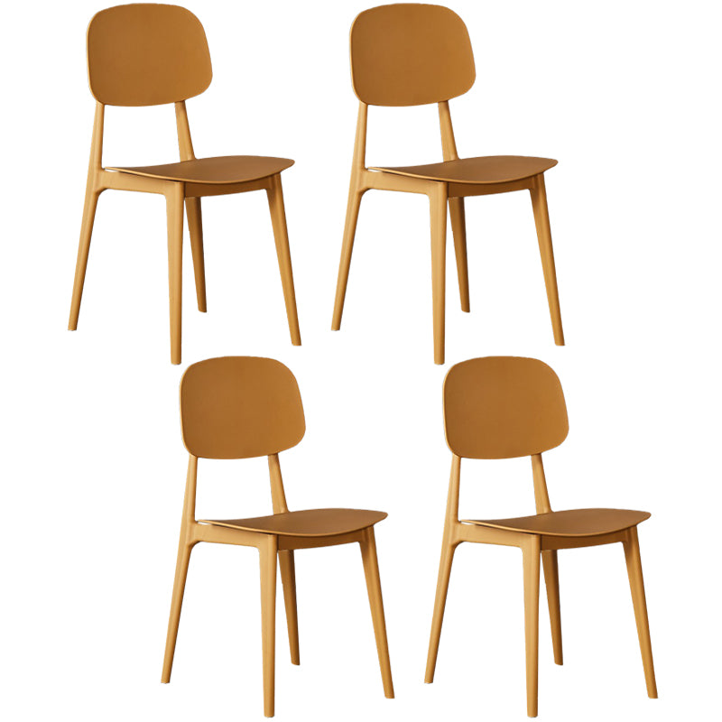 Cuisine moderne dinant la chaise latérale en plastique ouvrant la chaise latérale de salle à manger arrière