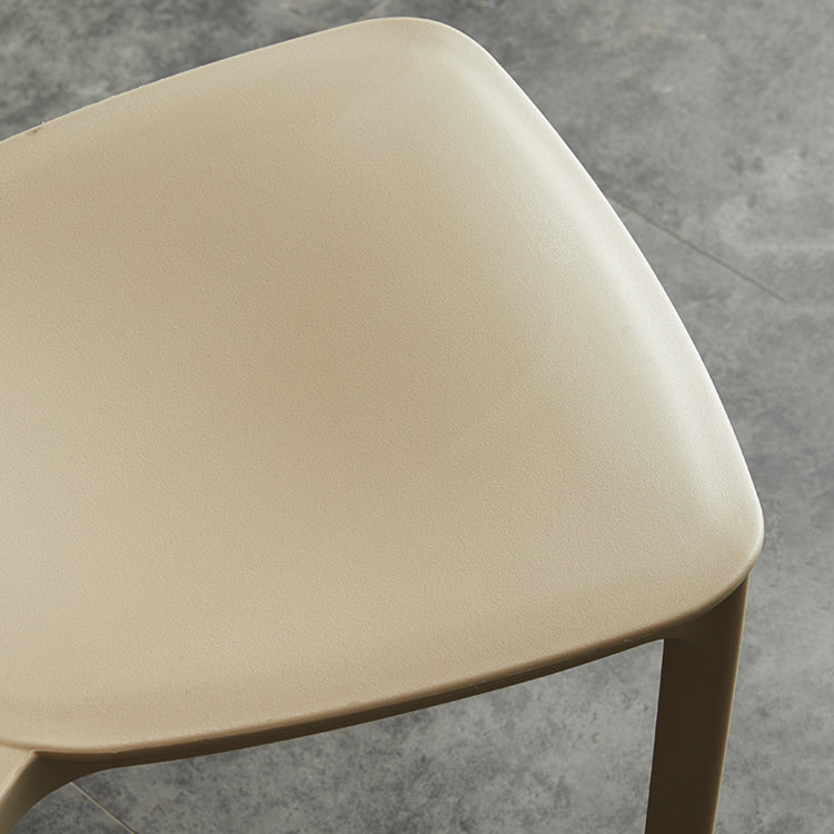Minimalist Opening Back Dining Side Chair Kitchen Plastic Dining Side Chair