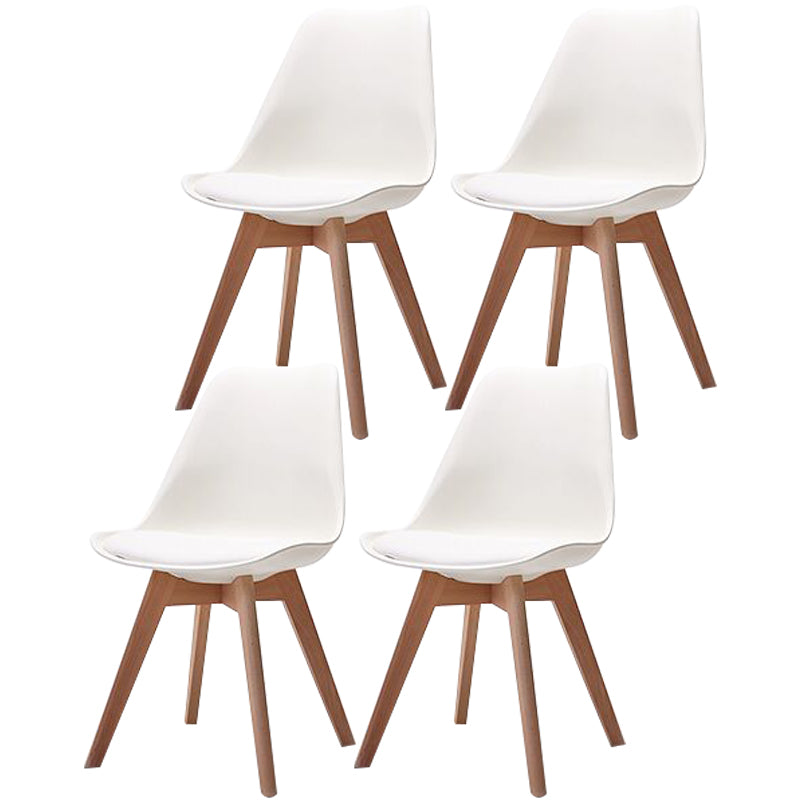 Scandinavian Style Beech Wood Chairs Kitchen Dining Room Solid Side Chair