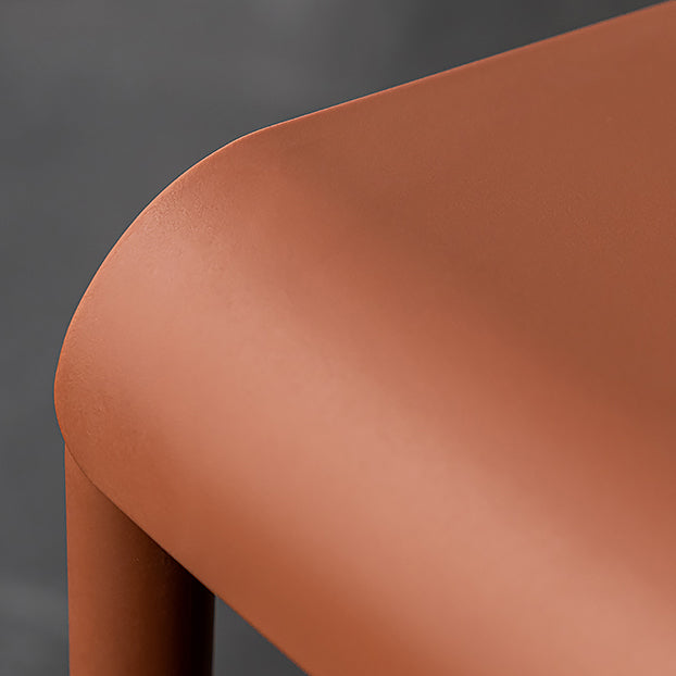Chaise de salle à manger en plastique de Style nordique, chaise latérale à dossier à lattes pour usage domestique