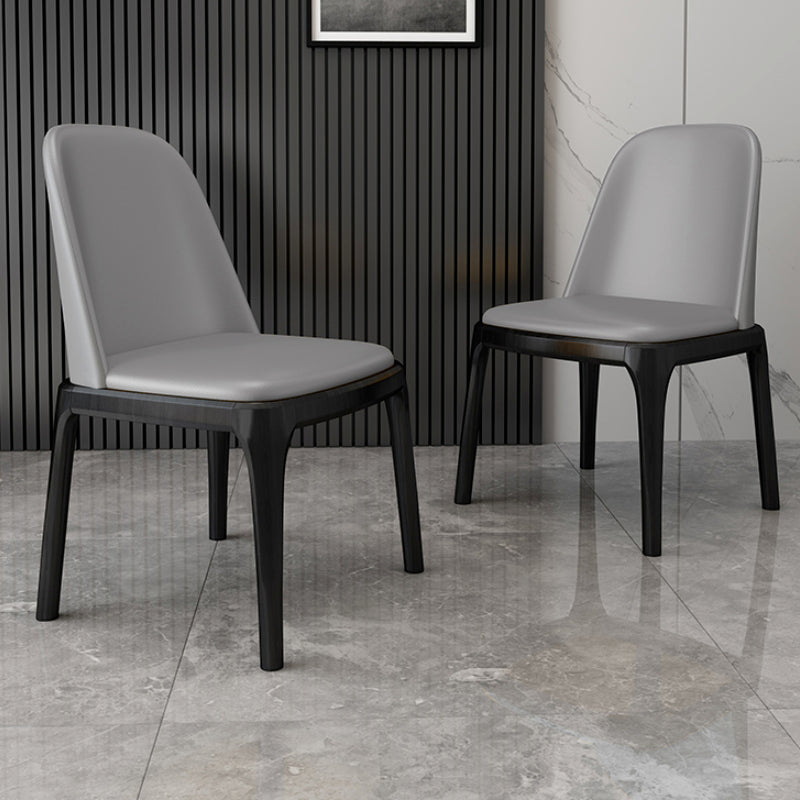 Solid Wood Industrial Dining Room Chair Matte Finish Parsons Dining Chair