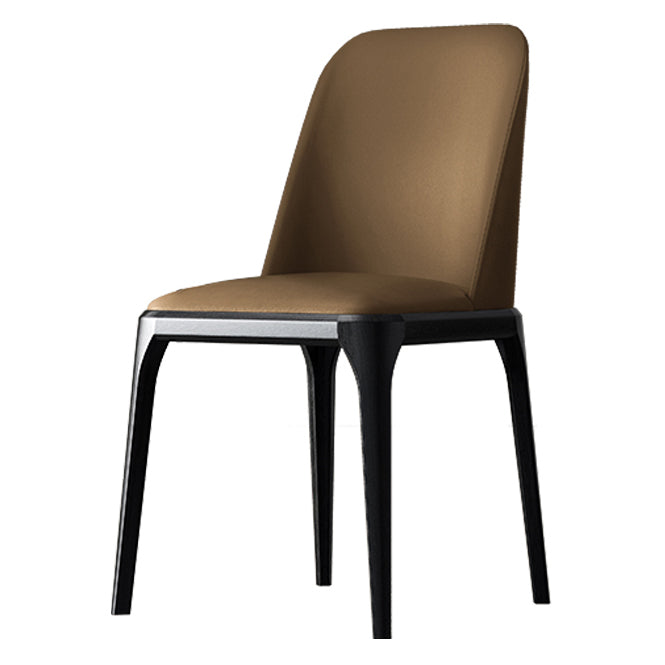 Solid Wood Industrial Dining Room Chair Matte Finish Parsons Dining Chair