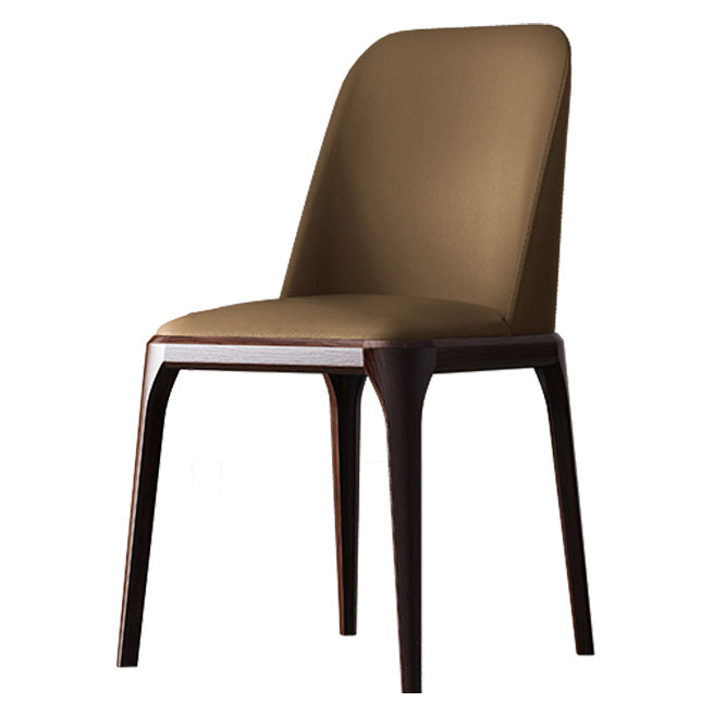 Solid Wood Industrial Dining Room Chair Matte Finish Parsons Dining Chair