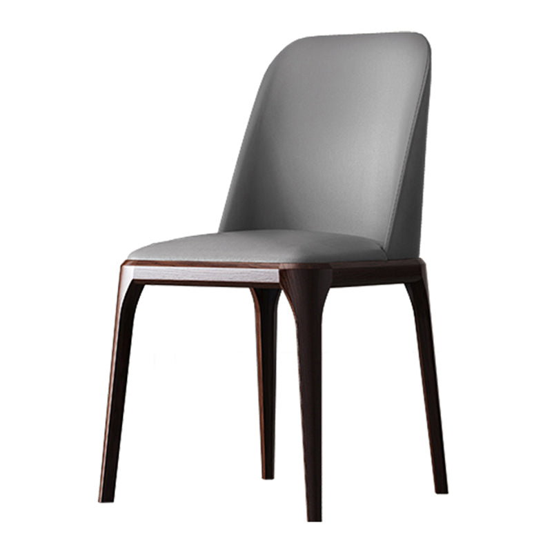 Solid Wood Industrial Dining Room Chair Matte Finish Parsons Dining Chair