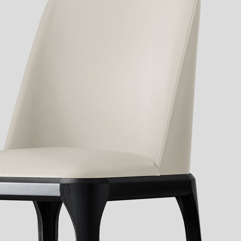 Solid Wood Industrial Dining Room Chair Matte Finish Parsons Dining Chair