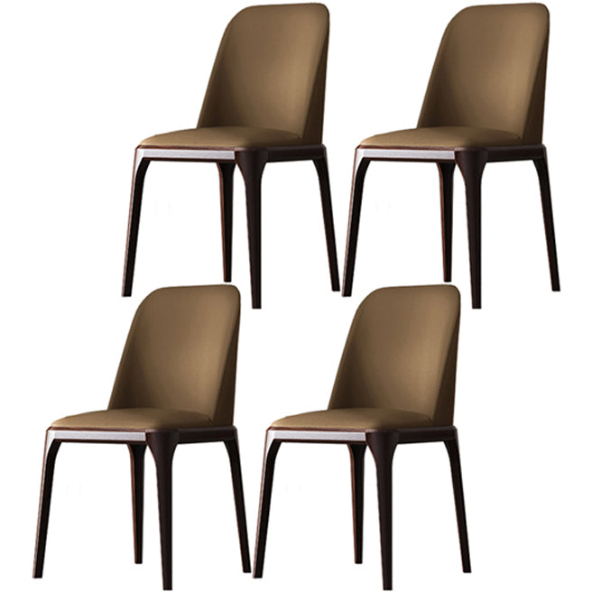 Solid Wood Industrial Dining Room Chair Matte Finish Parsons Dining Chair