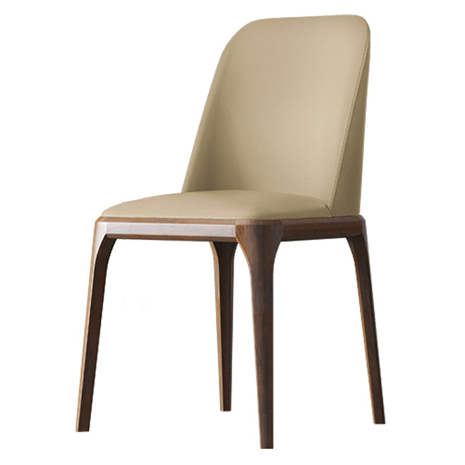 Solid Wood Industrial Dining Room Chair Matte Finish Parsons Dining Chair