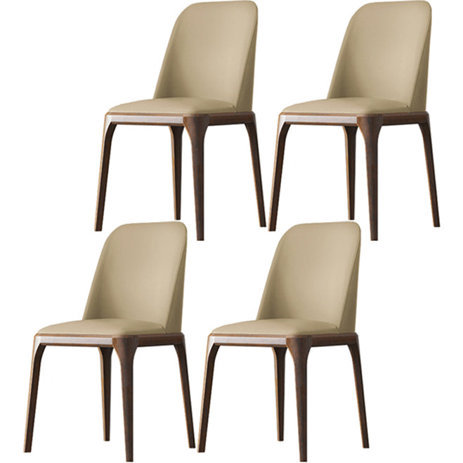 Solid Wood Industrial Dining Room Chair Matte Finish Parsons Dining Chair