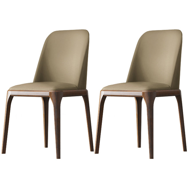 Solid Wood Industrial Dining Room Chair Matte Finish Parsons Dining Chair