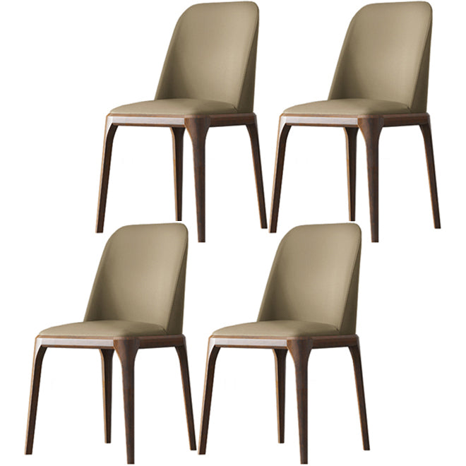 Solid Wood Industrial Dining Room Chair Matte Finish Parsons Dining Chair