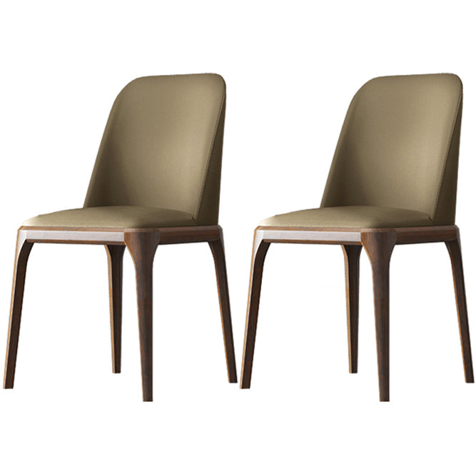 Solid Wood Industrial Dining Room Chair Matte Finish Parsons Dining Chair