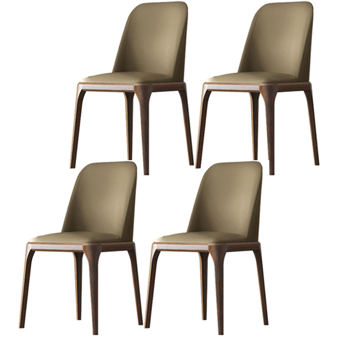 Solid Wood Industrial Dining Room Chair Matte Finish Parsons Dining Chair
