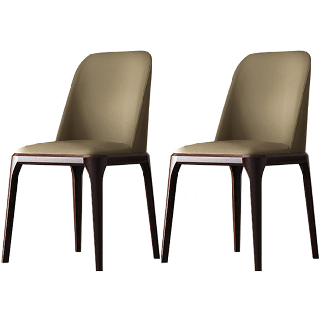 Solid Wood Industrial Dining Room Chair Matte Finish Parsons Dining Chair