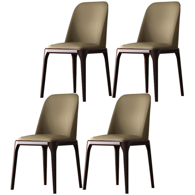 Solid Wood Industrial Dining Room Chair Matte Finish Parsons Dining Chair