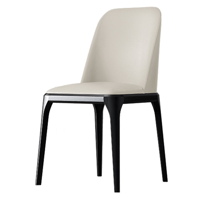 Solid Wood Industrial Dining Room Chair Matte Finish Parsons Dining Chair