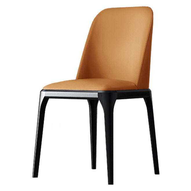 Solid Wood Industrial Dining Room Chair Matte Finish Parsons Dining Chair