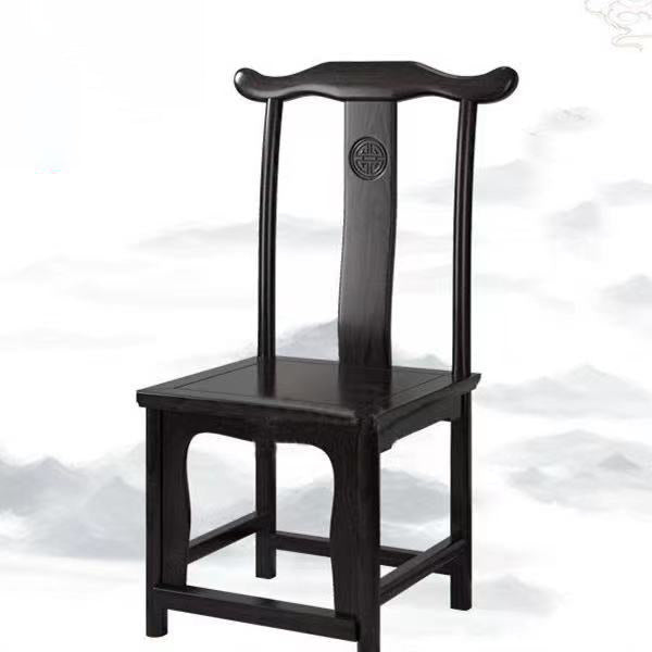 Traditional Style Solid Wood Side Chair Matte Finish Slat Back Dining Chair