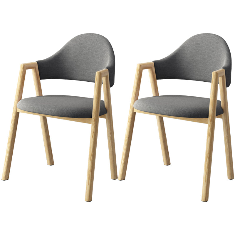 Scandinavian Study Room Metal Arm Chair Colorful Open Dining Chair with Natural Legs