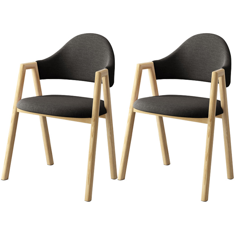 Scandinavian Study Room Metal Arm Chair Colorful Open Dining Chair with Natural Legs